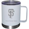 White San Francisco Giants 12oz. Personalized Stainless Steel Lowball with Handle