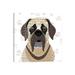 East Urban Home English Mastiff by Simon Hart - Wrapped Canvas Graphic Art Canvas in Green | 12 H x 12 W x 0.75 D in | Wayfair