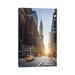 East Urban Home Fifth Avenue w/ Chrysler Building by Jan Becke - Wrapped Canvas Photograph Canvas | 18 H x 12 W x 1.5 D in | Wayfair