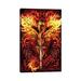 East Urban Home Dragonsword Flameblade by Ruth Thompson - Wrapped Canvas Graphic Art Canvas in Black/Orange/Red | 18 H x 12 W x 1.5 D in | Wayfair