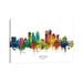 East Urban Home Dayton Ohio Skyline by Michael Tompsett - Wrapped Canvas Graphic Art Canvas | 18 H x 26 W x 1.5 D in | Wayfair