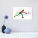 East Urban Home Woman Tennis Player 02 in Watercolor by Paul Rommer - Wrapped Canvas Graphic Art Canvas | 12 H x 18 W x 1.5 D in | Wayfair