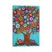 East Urban Home Folk Art Tree by Karla Gerard - Wrapped Canvas Painting Canvas in Green | 12 H x 8 W x 0.75 D in | Wayfair