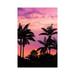 East Urban Home Sunset Through Silhouetted Palm Trees, Kona Coast, the Big Island, Hawaii, USA by Russ Bishop - Wrapped Canvas Photograph | Wayfair