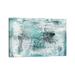 East Urban Home Turquoise Light I by Lila Bramma - Wrapped Canvas Painting Metal | 26 H x 40 W x 1.5 D in | Wayfair