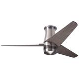 48" Modern Fan Velo Nickel Graywash Damp Hugger Fan with Remote