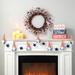 Glitzhome Patriotic/American Independence Day 6" Novelty Garland Fur, Faux Fur in Blue/Red/White | 7.25 H in | Wayfair GH50400