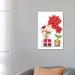 East Urban Home Mouse & Poinssetias by Makiko - Wrapped Canvas Painting Canvas | 26 H x 18 W x 1.5 D in | Wayfair 0CA24C7748F84F13A0CFA52F12D30F51