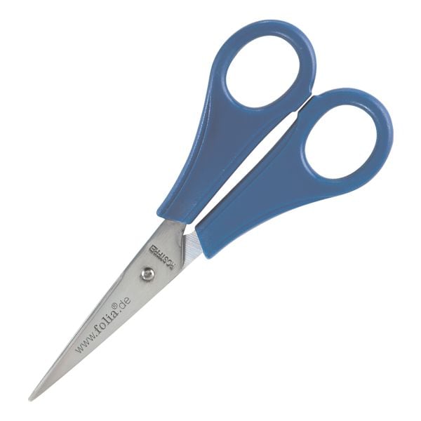 folia Bastelschere 13,5 cm - spitze Spitze blau Image