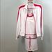 Athleta Dresses | Athleta White/Red Tennis Dress + Jacket Set Size M | Color: Red/White | Size: M