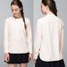 Lululemon Athletica Tops | Lululemon Get It On Blouse Angel Wing Cream Long Sleeve 1/4 Button Size 8 | Color: Cream | Size: 8