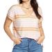 Madewell Tops | Madewell V-Neck Tee | Color: Pink/Tan | Size: S