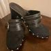 Coach Shoes | Coach Clogs | Color: Black/Silver | Size: 8