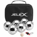 JELEX Throwback Boccia 6er-Set Boule Kugeln mit Tragetasche