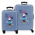 Disney Minnie Make It Rain Bows, blau, Talla Unica, Koffer Set