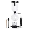 YUCHENGTECH Siphon Syphon Coffee Maker 3 Cup Glass Siphon Vacuum Coffee Maker Tabletop Glass Siphon Pot Syphon Vacuum Pot Coffee Maker with Alcohol Burner