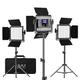 GVM RGB LED Video Lighting Kit, 800D Studio Video Lights with APP Control, Film lights Kit for YouTube Photography Lighting, 3 Packs Led Light Panel, Gaming, Conference, 8 Scene Lights, CRI 97+