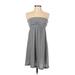 Merona Casual Dress - A-Line: Gray Dresses - Women's Size Small