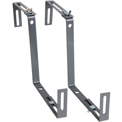 Blumenkastenhalter Balkonkastenhalter in grau 2er-Set - Befestigung an Brüstungen/Geländern Image