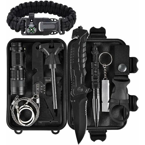 Outdoor Emergency Survival Kit Selbsthilfe Survival Kits Set Multi Tool Notfalldecken / Survival