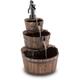 Blumfeldt - Cascada 2G Kaskadenbrunnen Gartenbrunnen Springbrunnen 12 w 800 l/h Holz - Dunkles Holz