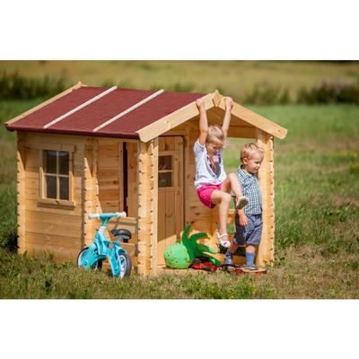 Kinderspielhaus aus Holz - Spielhaus im Freien für Kinder - B146xL181xH145 cm/1,1m2 Gartenspielhaus Image