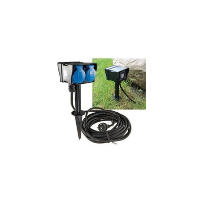 Gartensteckdose 2-fach mit Zeitschaltuhr - Chilitec Image