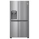 LG Electronics GSJV31PZXE Side-by-Side mit Door-in-Door | Eis-, Crushed Ice- und Wasserspender | 634 L Liter Kapazität | Interner Wassertank 4L | Platinum Silver, Silber