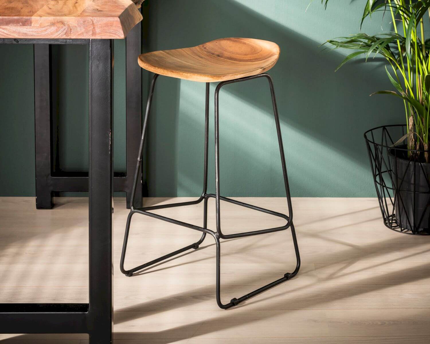 designline »Ergo« Massivholz Barhocker 42x73x40 cm