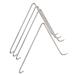 Stainless Steel Plant Hanging Hooks 5.9"x6.3" for Flower Pots 4pcs - Silver Tone