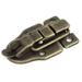 Cabinet Boxes Duckbilled Metal Toggle Latch Catch Hasp w Screws - Bronze - 63x41mm,1 pcs(no lock hole)