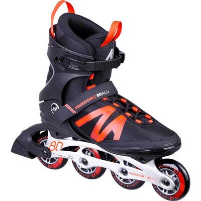 K2 Herren Inlineskates FREEDOM II 80 ALU, Größe 47 in Schwarz