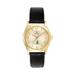 Women's Bulova Gold/Black Loyola Greyhounds Stainless Steel Watch with Leather Band