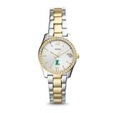Women's Fossil Silver/Gold Loyola Greyhounds Scarlette Mini Two-Tone Stainless Steel Watch