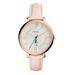 Women's Fossil Pink Loyola Greyhounds Jacqueline Date Blush Leather Watch