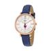 Women's Fossil Navy Linfield Wildcats Jacqueline Leather Watch