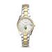 Women's Fossil Silver/Gold Clarkson Golden Knights Scarlette Mini Two-Tone Stainless Steel Watch