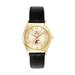 Women's Bulova Gold/Black Eastern Kentucky Colonels Stainless Steel Watch with Leather Band