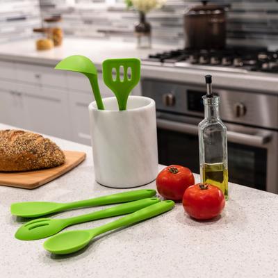 5-Piece Silicone Cooking Tools by Better Houseware in Green