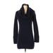 H&M Casual Dress: Blue Solid Dresses - Women's Size Small