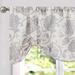 Jinchan Tie Up Valance Curtains For Windows Textured Adjustable Tie-up Shade For Kitchen Rod Pocket Medallion Design Rustic Jacobean Floral Prin | Wayfair