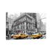East Urban Home Fifth Avenue Yellow Cab by Susanne Kremer - Wrapped Canvas Photograph Canvas in Black/White/Yellow | 8 H x 12 W x 0.75 D in | Wayfair
