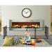 Inspirer Canada Inc. Eight Paneled Fireplace Safety Gate Metal in Black | 30 H x 196 W x 1 D in | Wayfair 8010010081