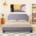 Red Barrel Studio® 11 Inch Upholstered Platform Bed Metal in Gray | 32 H x 60 W x 80 D in | Wayfair 12FB2967F2924E27AC2541DADC6AE716