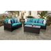 River Brook 6 Piece Outdoor Wicker Patio Furniture Set 06m Synthetic Wicker/All - Weather Wicker/Wicker/Rattan | 29.5 H x 128 W x 100 D in | Wayfair