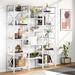 17 Stories Grejsi 69.3" H x 59" W Iron Etagere Bookcase in White | 69.3 H x 59 W x 11.8 D in | Wayfair 0D08651DD9B54C9C86E21CD08CFFEFA2