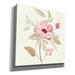 Red Barrel Studio® Petals & Blossoms VI by Silvia Vassileva - Wrapped Canvas Painting Canvas in Green/Pink/White | 12 H x 12 W x 0.75 D in | Wayfair