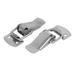 50mmx23mmx9mm 201 Stainless Steel Draw Toggle Latches Catch Hasp Lock 2pcs - Silver Tone
