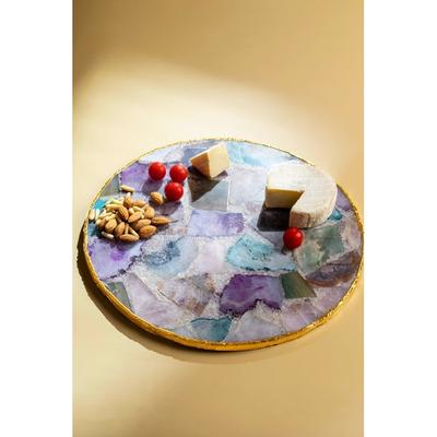 Radiance Agate & Gold Cheese Board - Large