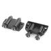 2 Pcs Double Touch Cabinet Cupboard Magnetic Catch Latch Black